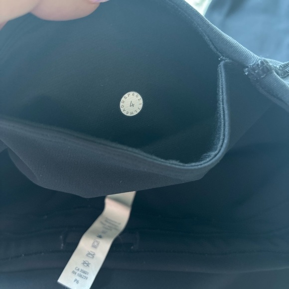 Lululemon Wunder Under Crop Mesh Leggings Black Size 4 | High Rise Luxtreme Yoga - Picture 7 of 8